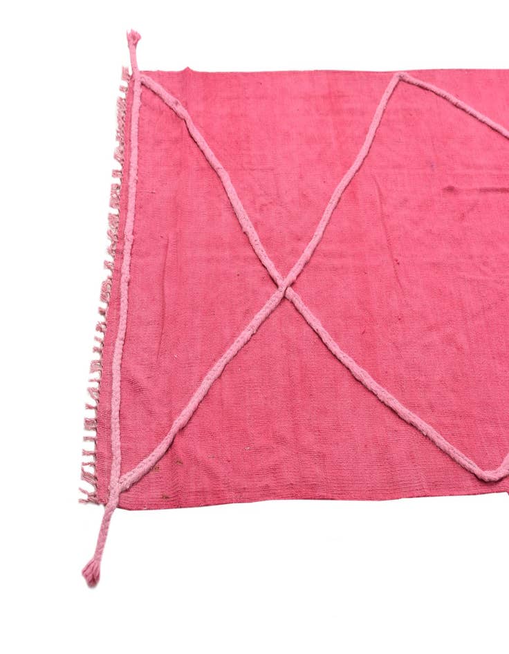 Detail image of 3' 5 x 10' Hand Woven Kilim Modern Wool Runner Rug