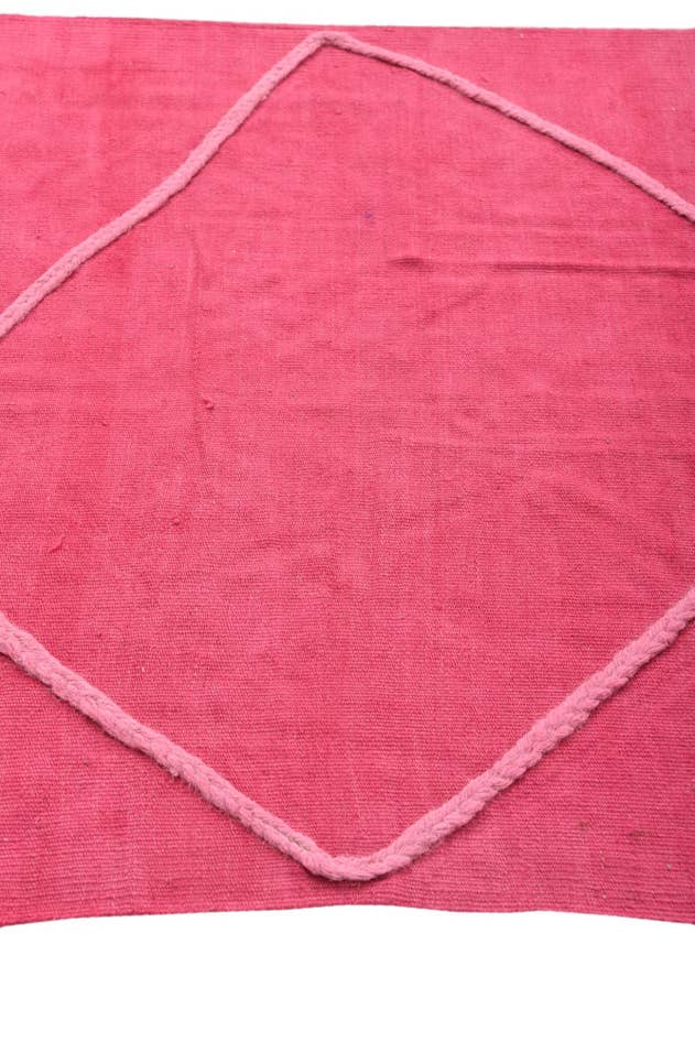 Detail image of 3' 5 x 10' Hand Woven Kilim Modern Wool Runner Rug