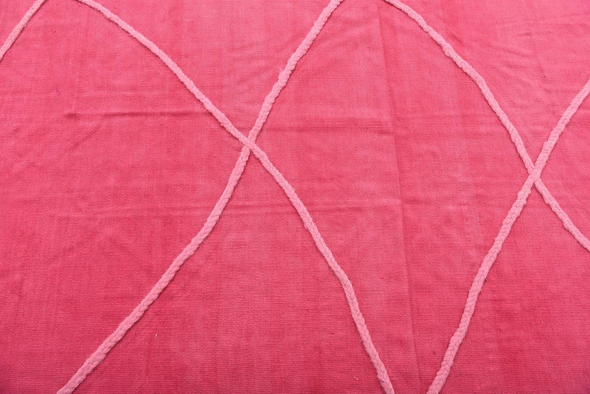 3' 5 x 10' Hand Woven Kilim Modern Wool Runner Rug