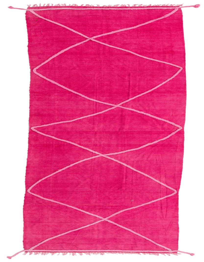 3' 5 x 10' Hand Woven Kilim Modern Wool Runner Rug