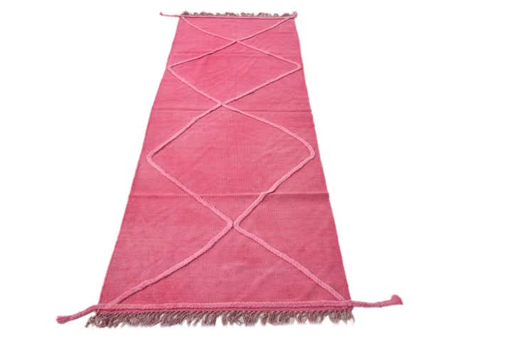 2' 6 x 8' Hand Woven Kilim Modern Wool Runner Rug