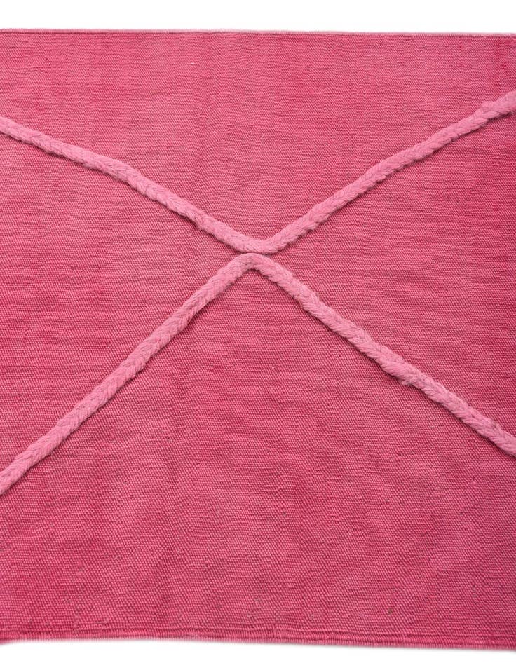 Detail image of 2' 6 x 8' Hand Woven Kilim Modern Wool Runner Rug
