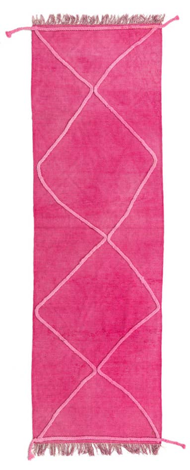 Detail image of 2' 6 x 8' Hand Woven Kilim Modern Wool Runner Rug