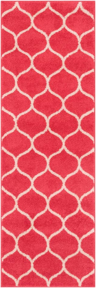 Detail image of 2' x 6' Lattice Frieze Runner Rug