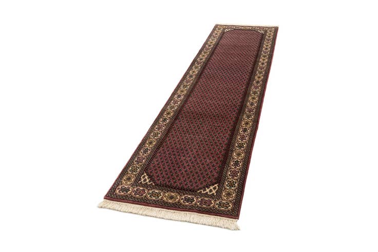 Detail image of 2' 7 x 10' Hand Knotted Mir Wool Runner Rug
