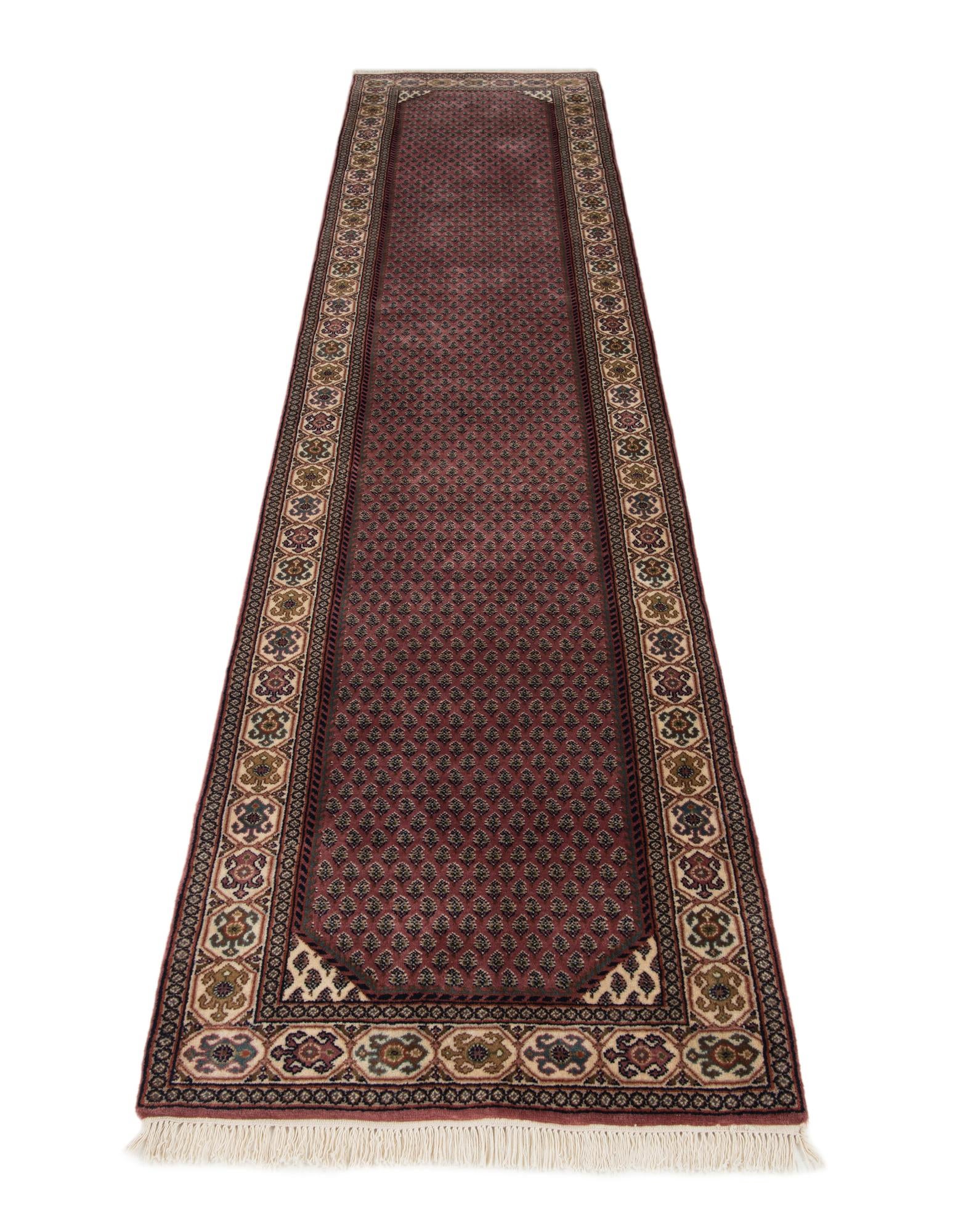 2' 8 x 11' 3 Hand Knotted Mir Wool Runner Rug