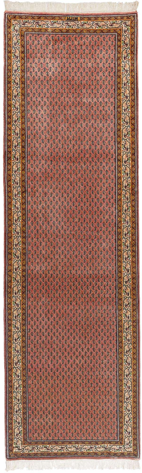 3' x 9' 9 Hand Knotted Mir Wool Runner Rug