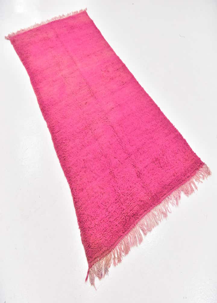 4' x 8' 3 Hand Knotted Moroccan Wool Runner Rug