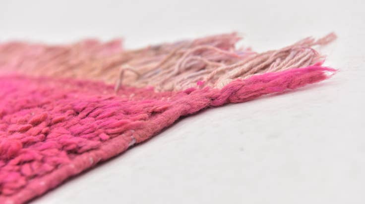 Detail image of 4' x 8' 3 Hand Knotted Moroccan Wool Runner Rug