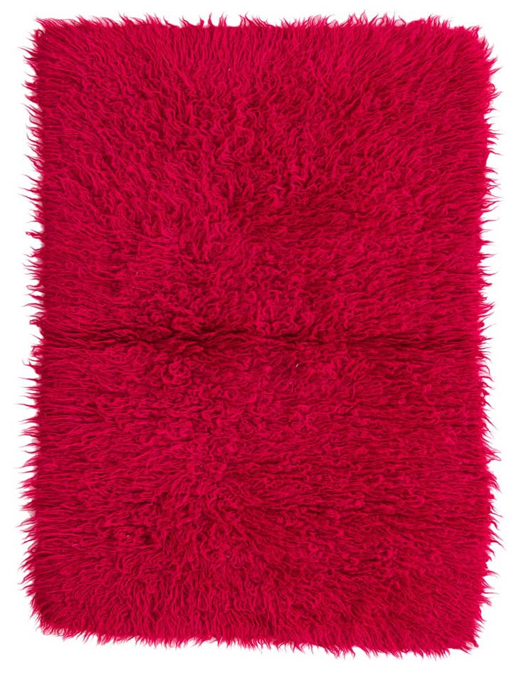 Detail image of 2' 4 x 4' 3 Hand Knotted Moroccan Wool Runner Rug