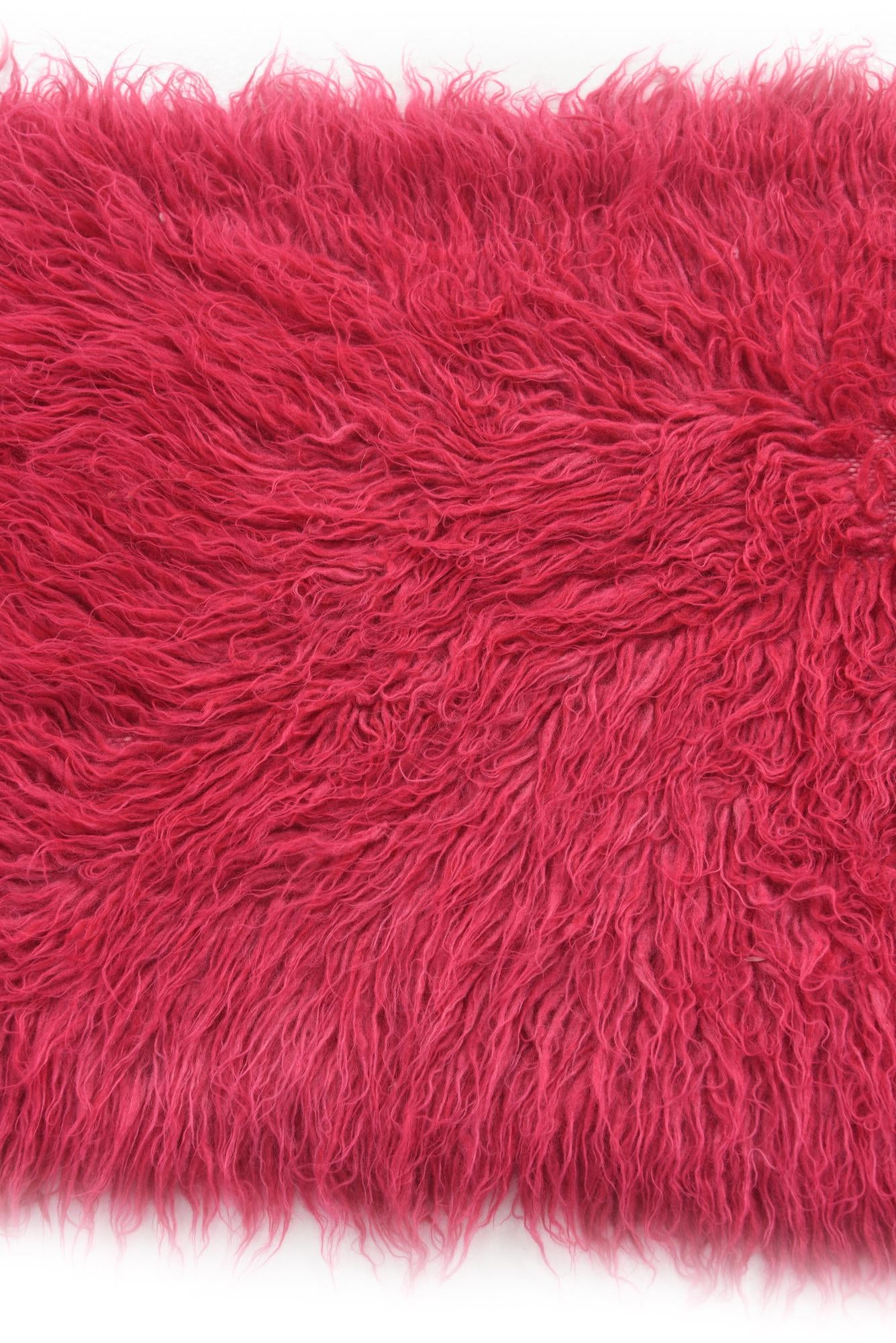 2' 2 x 4' 3 Hand Knotted Moroccan Wool Runner Rug