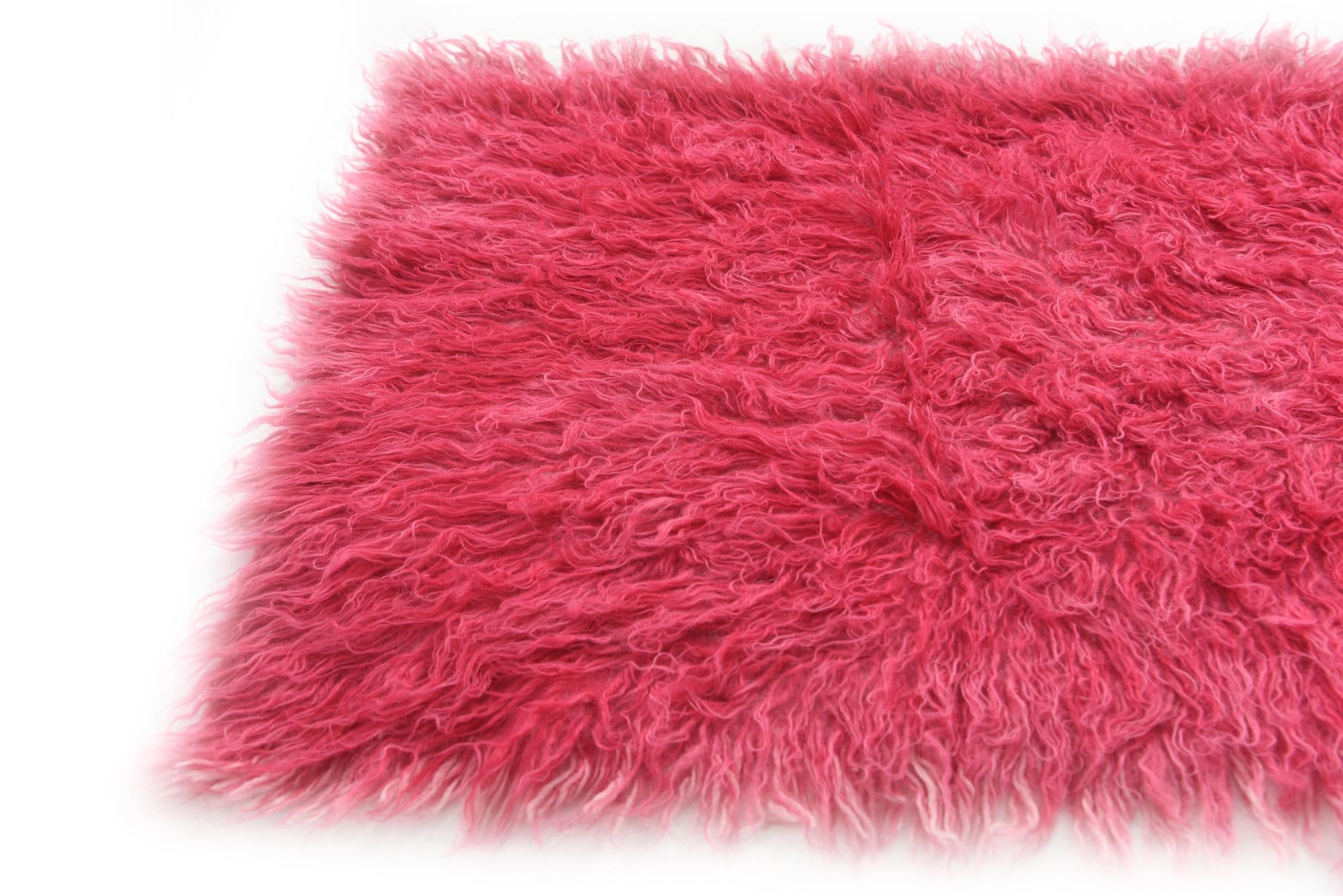 2' x 4' 6 Hand Knotted Moroccan Wool Runner Rug