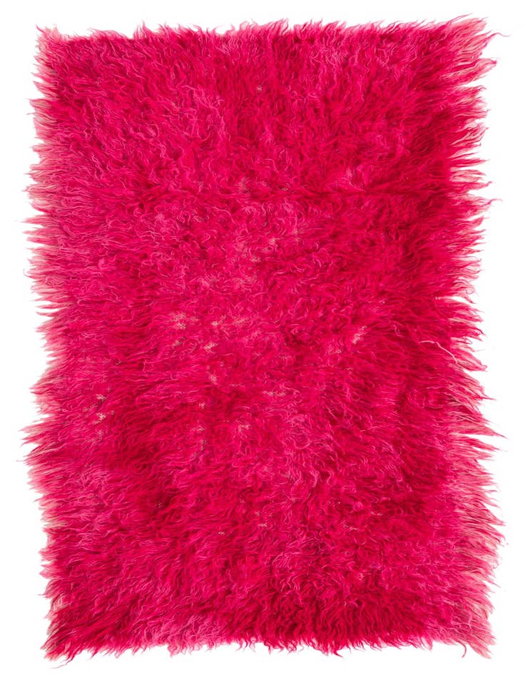 Detail image of 2' x 4' 6 Hand Knotted Moroccan Wool Runner Rug