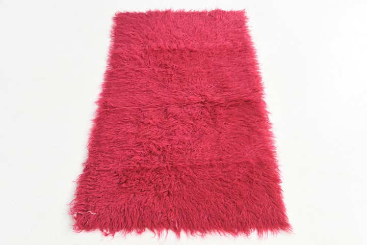 2' 3 x 4' 6 Hand Knotted Moroccan Wool Runner Rug