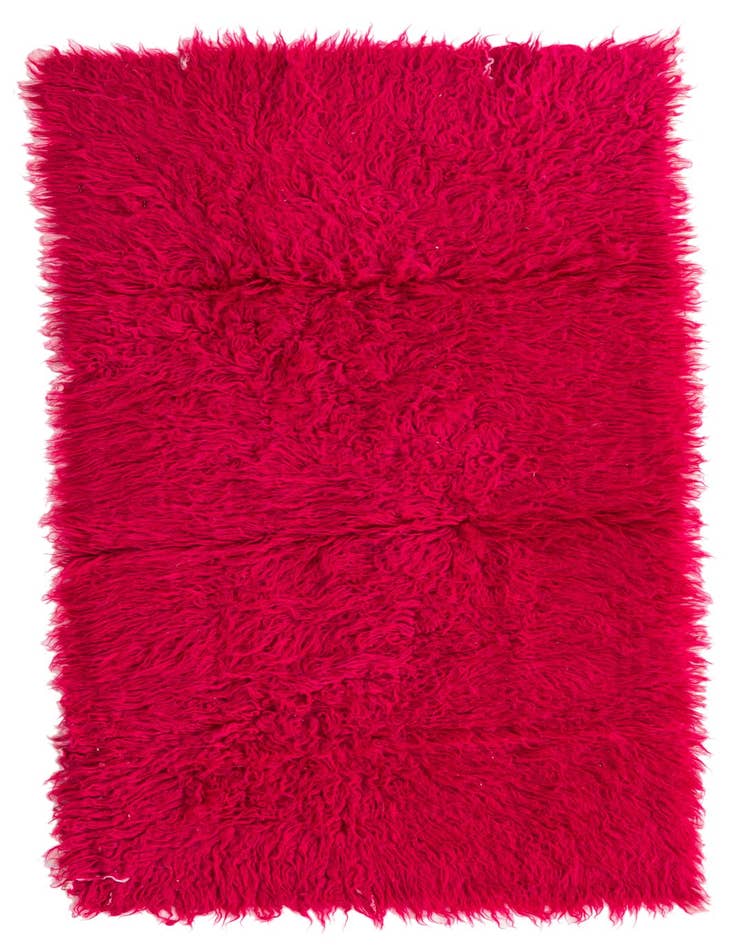 Detail image of 2' 3 x 4' 6 Hand Knotted Moroccan Wool Runner Rug