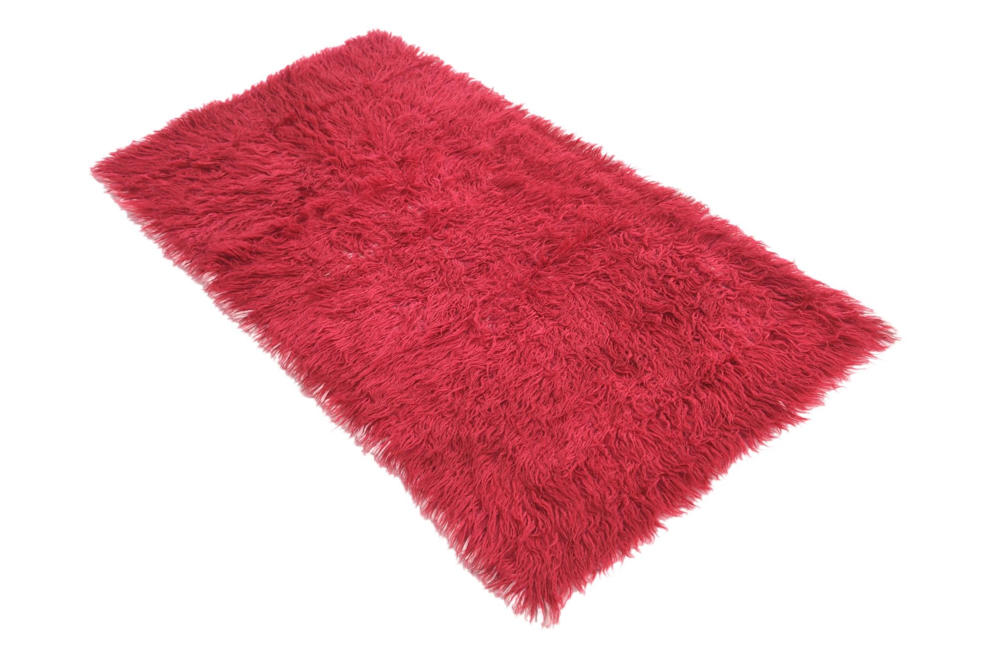 2' 5 x 4' 6 Hand Knotted Moroccan Wool Runner Rug