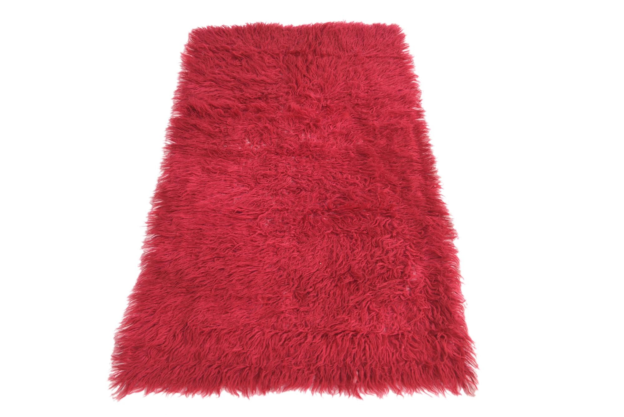 2' 5 x 4' 6 Hand Knotted Moroccan Wool Runner Rug