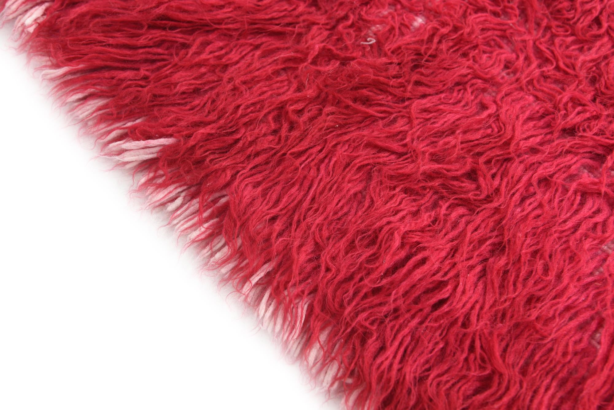 2' 5 x 4' 6 Hand Knotted Moroccan Wool Runner Rug
