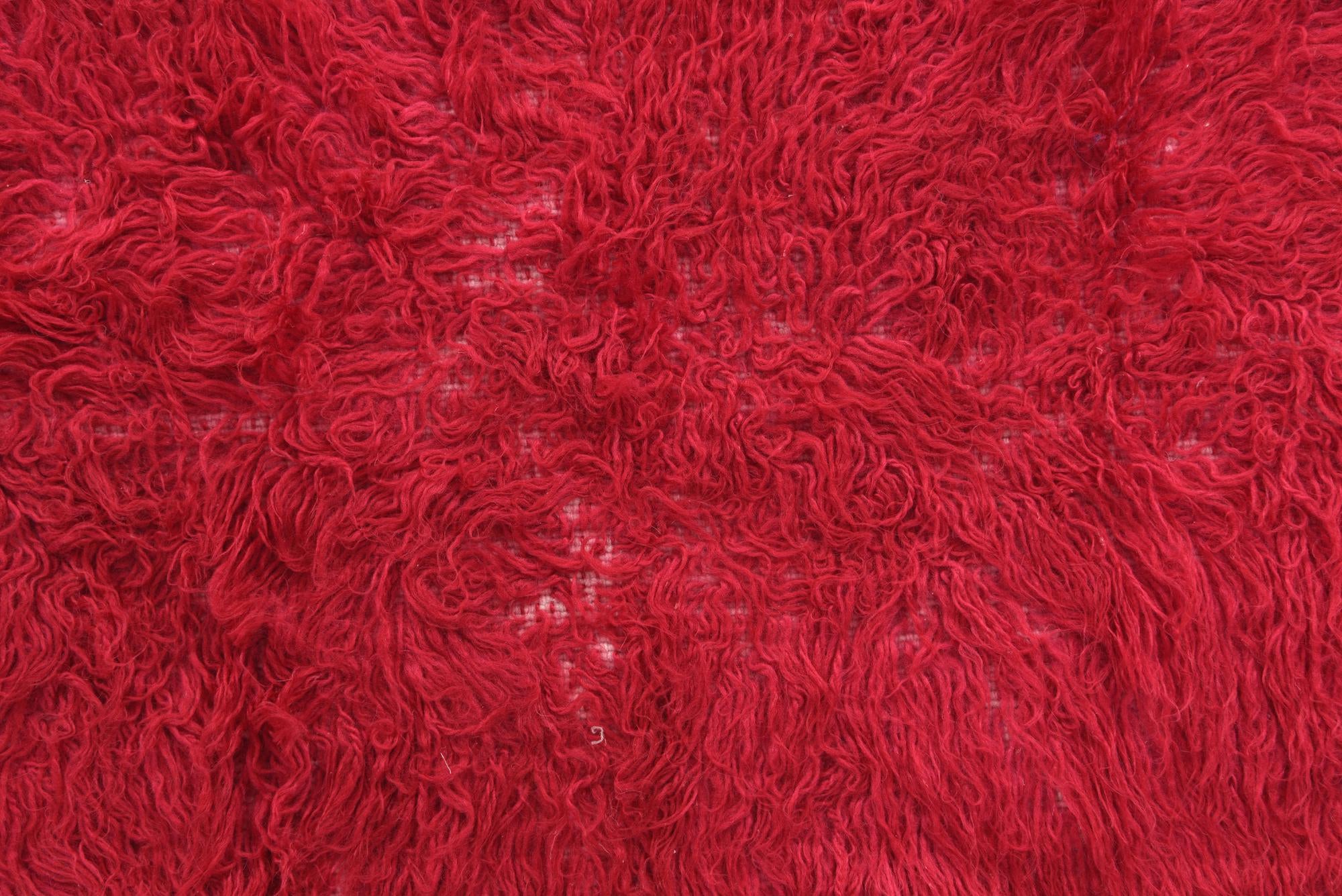 2' 5 x 4' 6 Hand Knotted Moroccan Wool Runner Rug