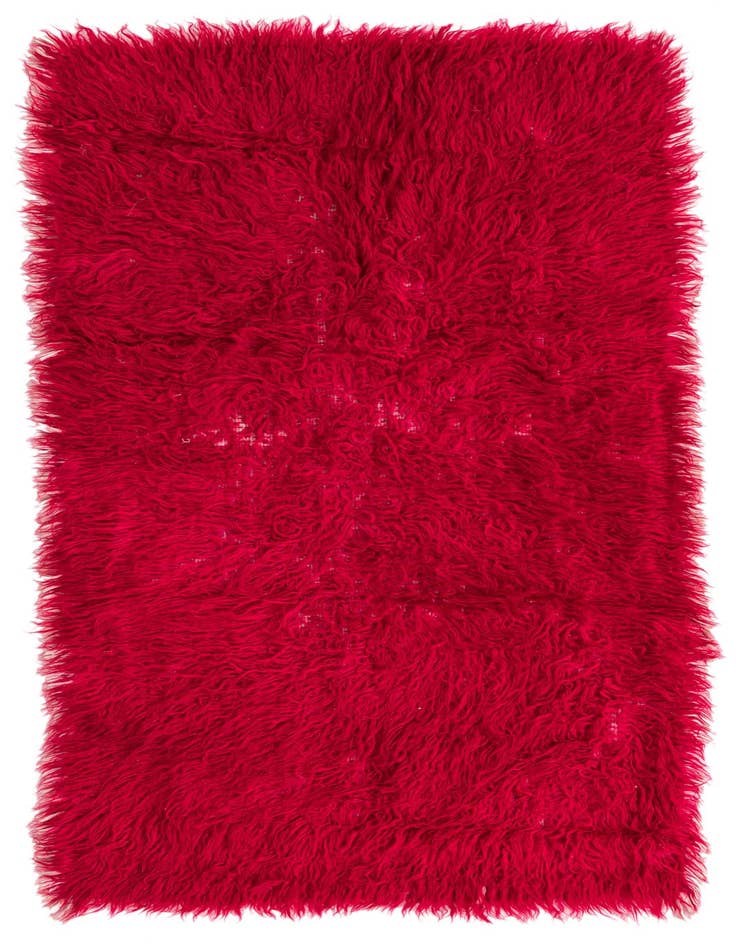 Detail image of 2' 5 x 4' 6 Hand Knotted Moroccan Wool Runner Rug