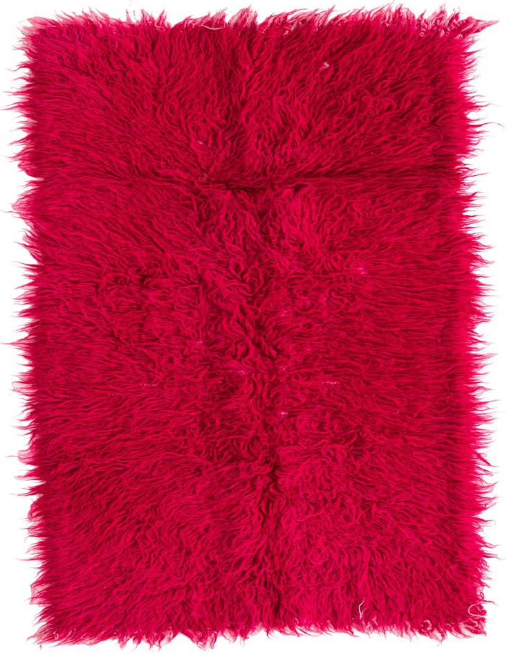 Detail image of 2' 3 x 4' 8 Hand Knotted Moroccan Wool Runner Rug