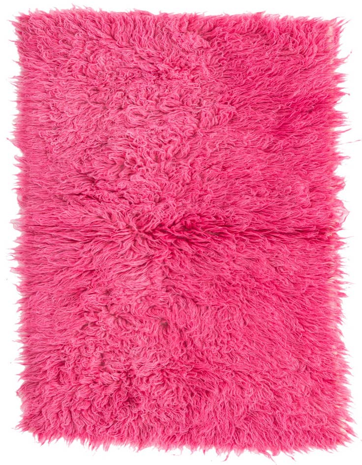 Detail image of 2' 5 x 4' 5 Hand Knotted Moroccan Wool Runner Rug