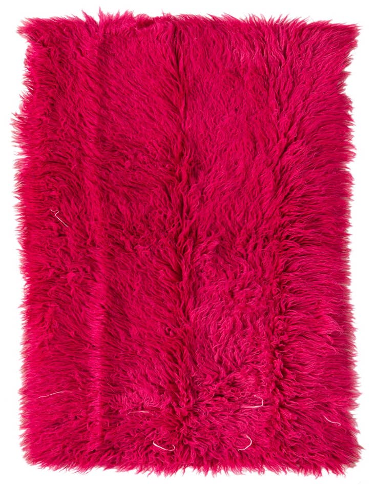 Detail image of 2' 4 x 4' 7 Hand Knotted Moroccan Wool Runner Rug