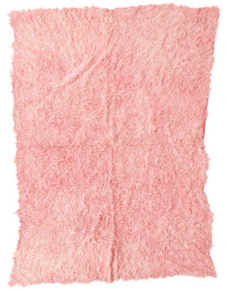 Detail image of 4' 2 x 8' 2 Hand Knotted Moroccan Wool Runner Rug