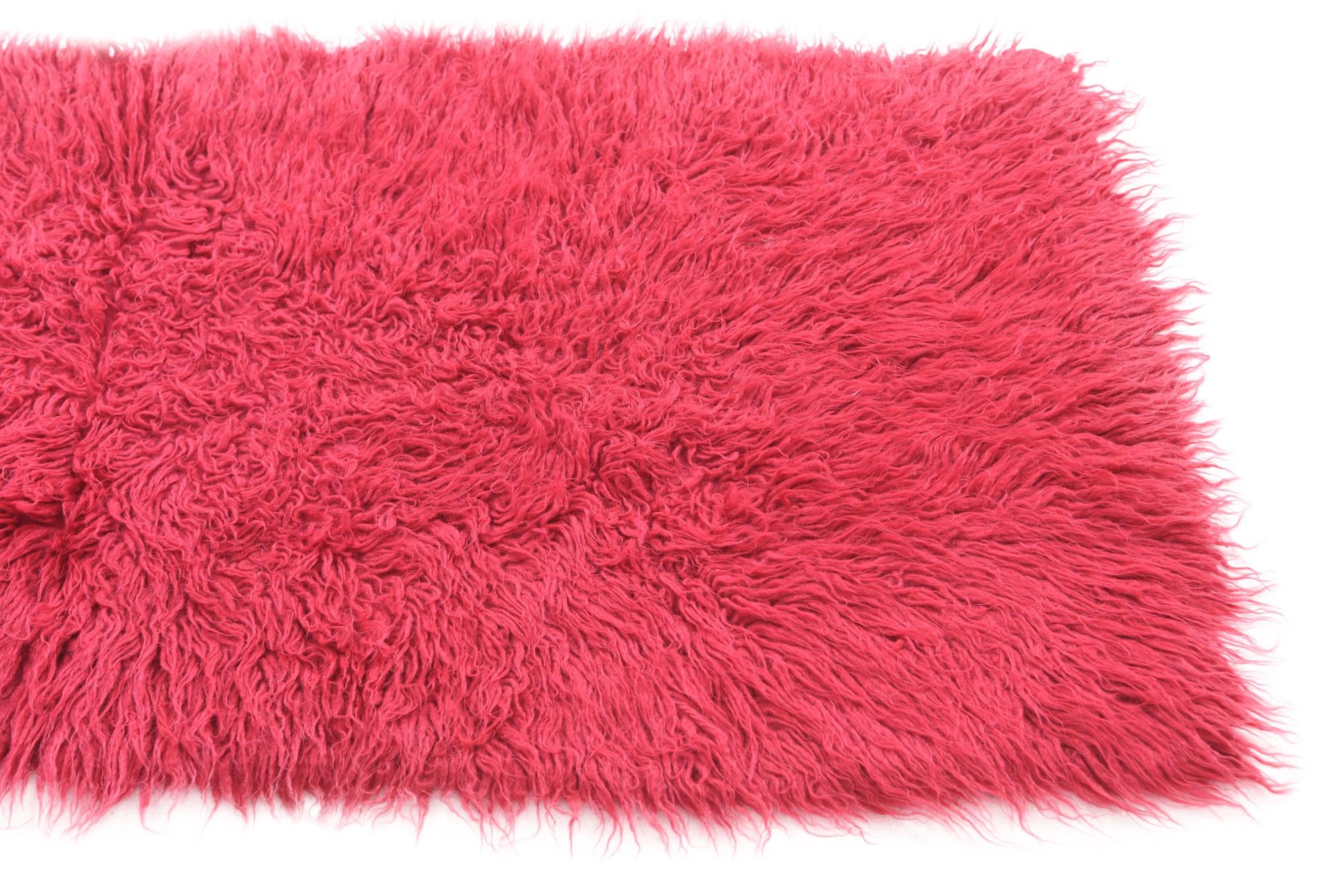 2' x 4' 5 Hand Knotted Moroccan Wool Runner Rug