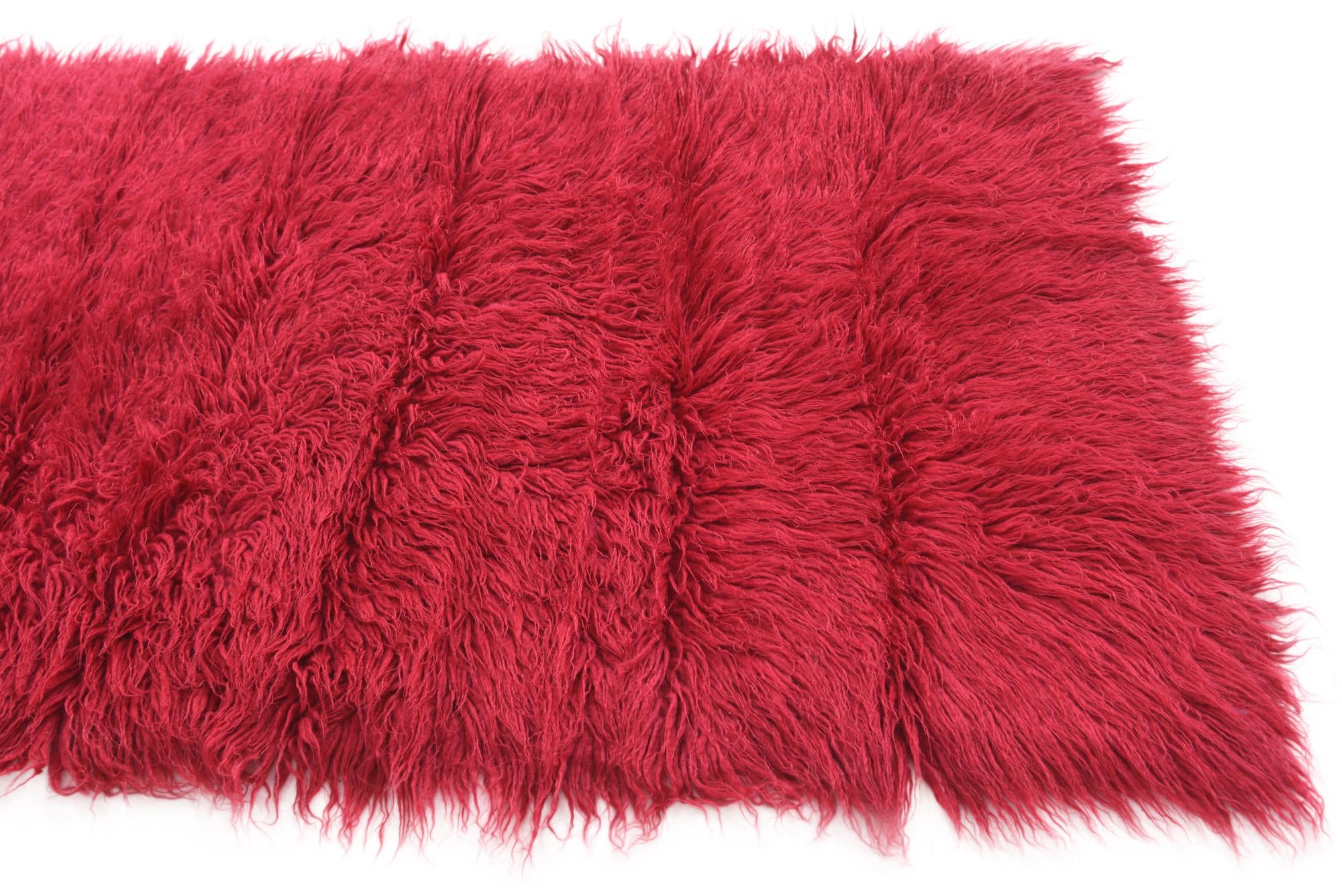 2' 6 x 5' Hand Knotted Moroccan Wool Runner Rug