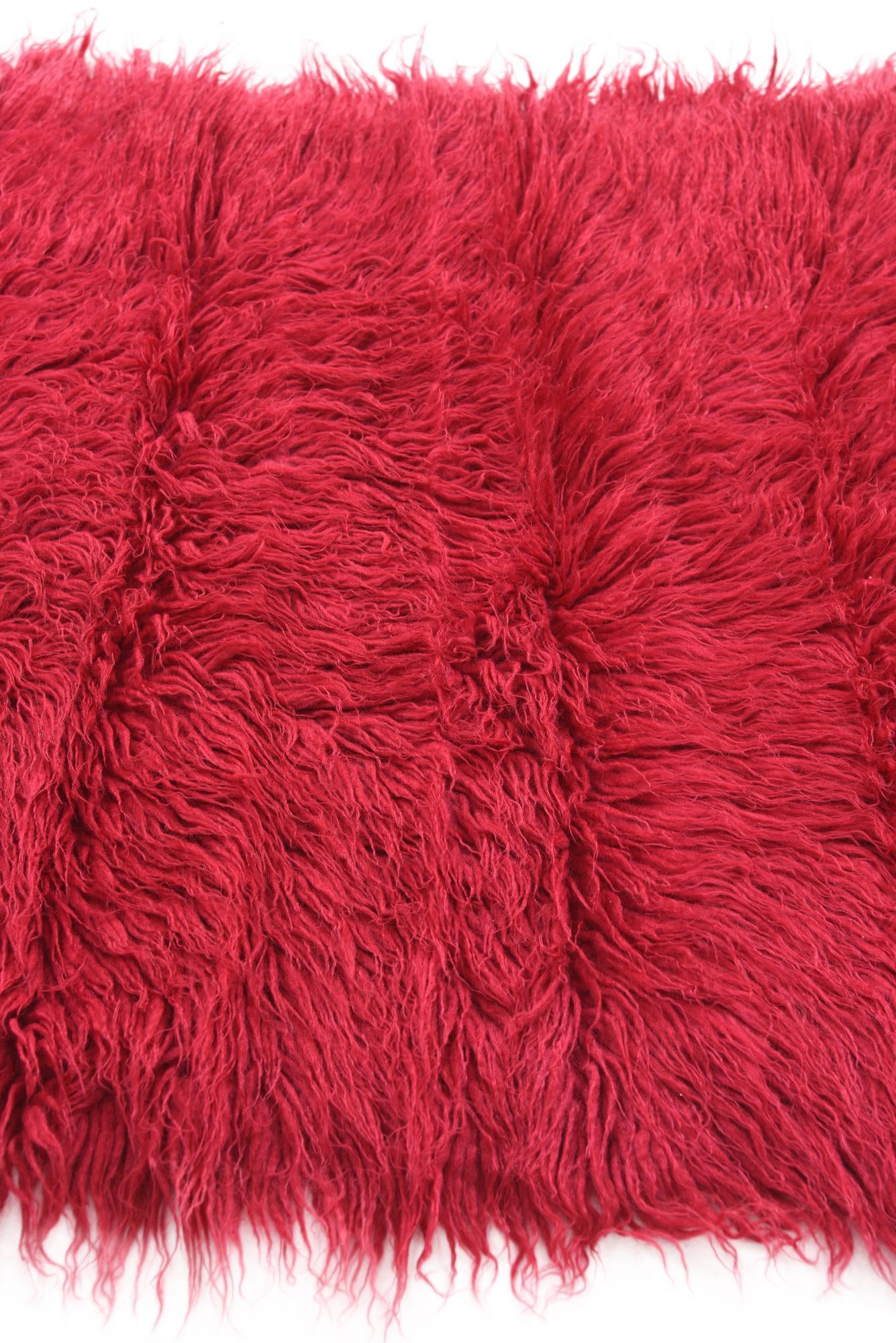 2' 6 x 5' Hand Knotted Moroccan Wool Runner Rug