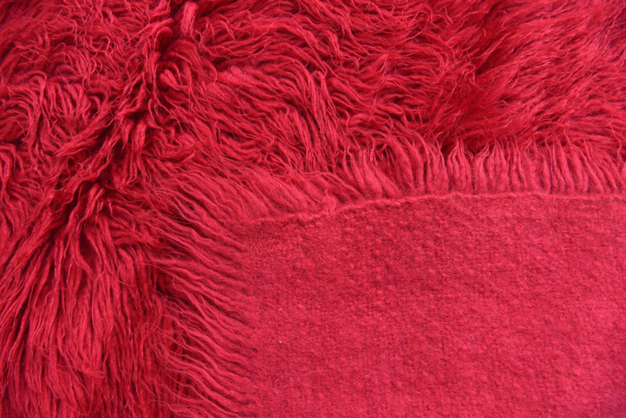 2' 6 x 5' Hand Knotted Moroccan Wool Runner Rug