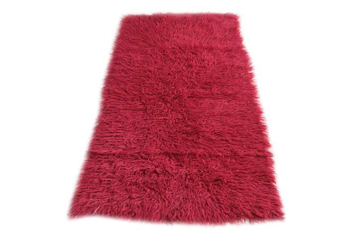 2' 9 x 5' 10 Hand Knotted Moroccan Wool Runner Rug