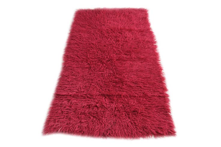 Detail image of 2' 9 x 5' 10 Hand Knotted Moroccan Wool Runner Rug