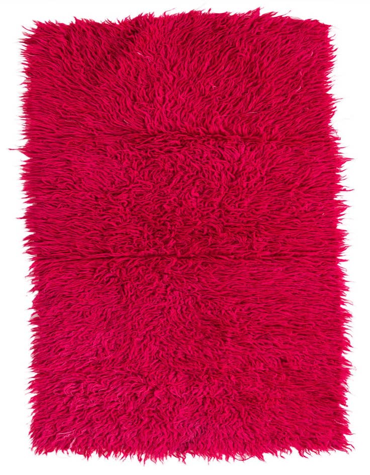 Detail image of 2' 9 x 5' 10 Hand Knotted Moroccan Wool Runner Rug
