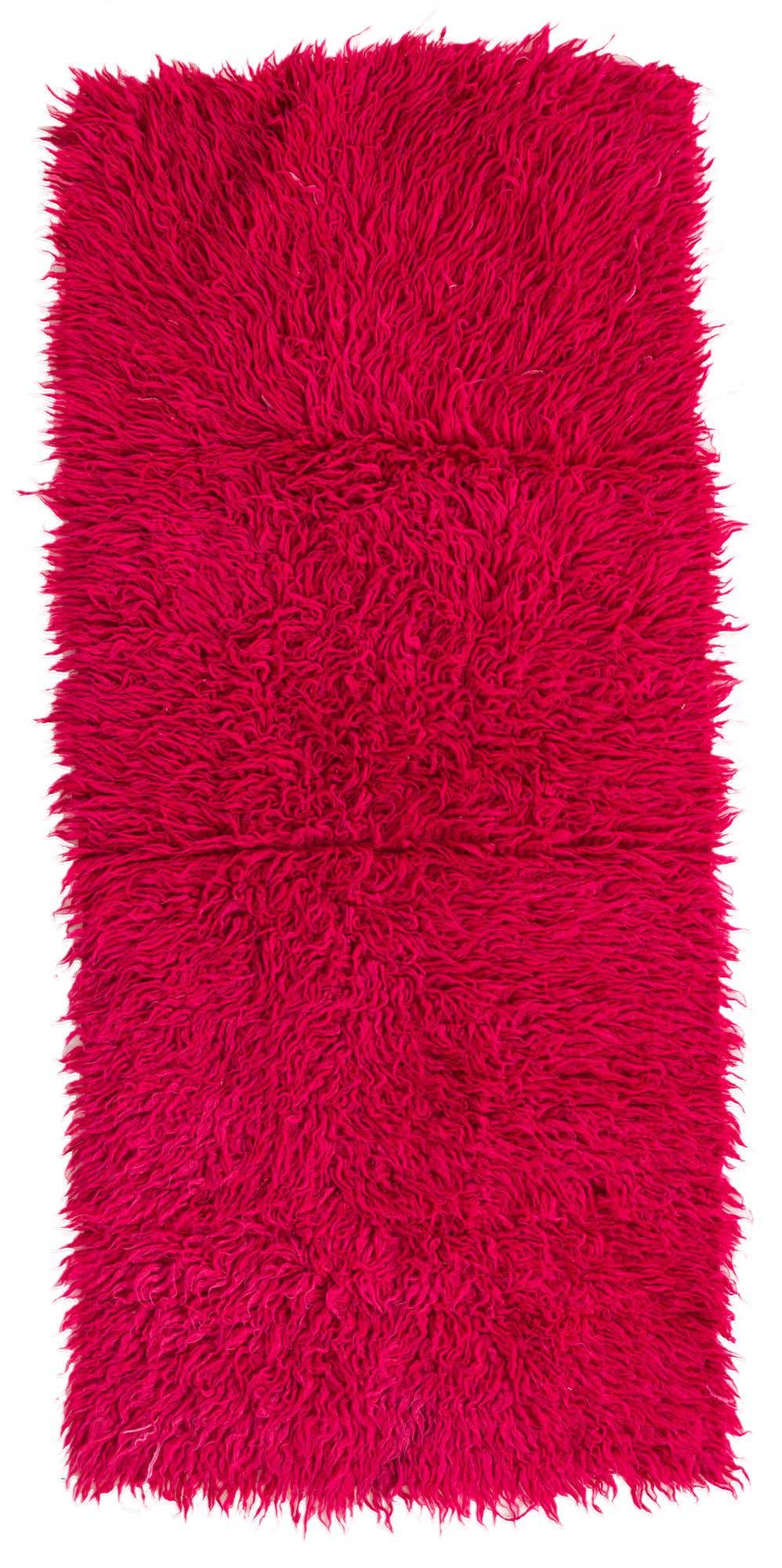 2' 9 x 5' 10 Hand Knotted Moroccan Wool Runner Rug