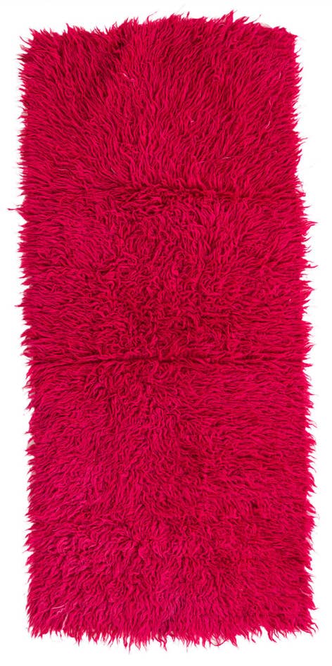 Detail image of 2' 9 x 5' 10 Hand Knotted Moroccan Wool Runner Rug