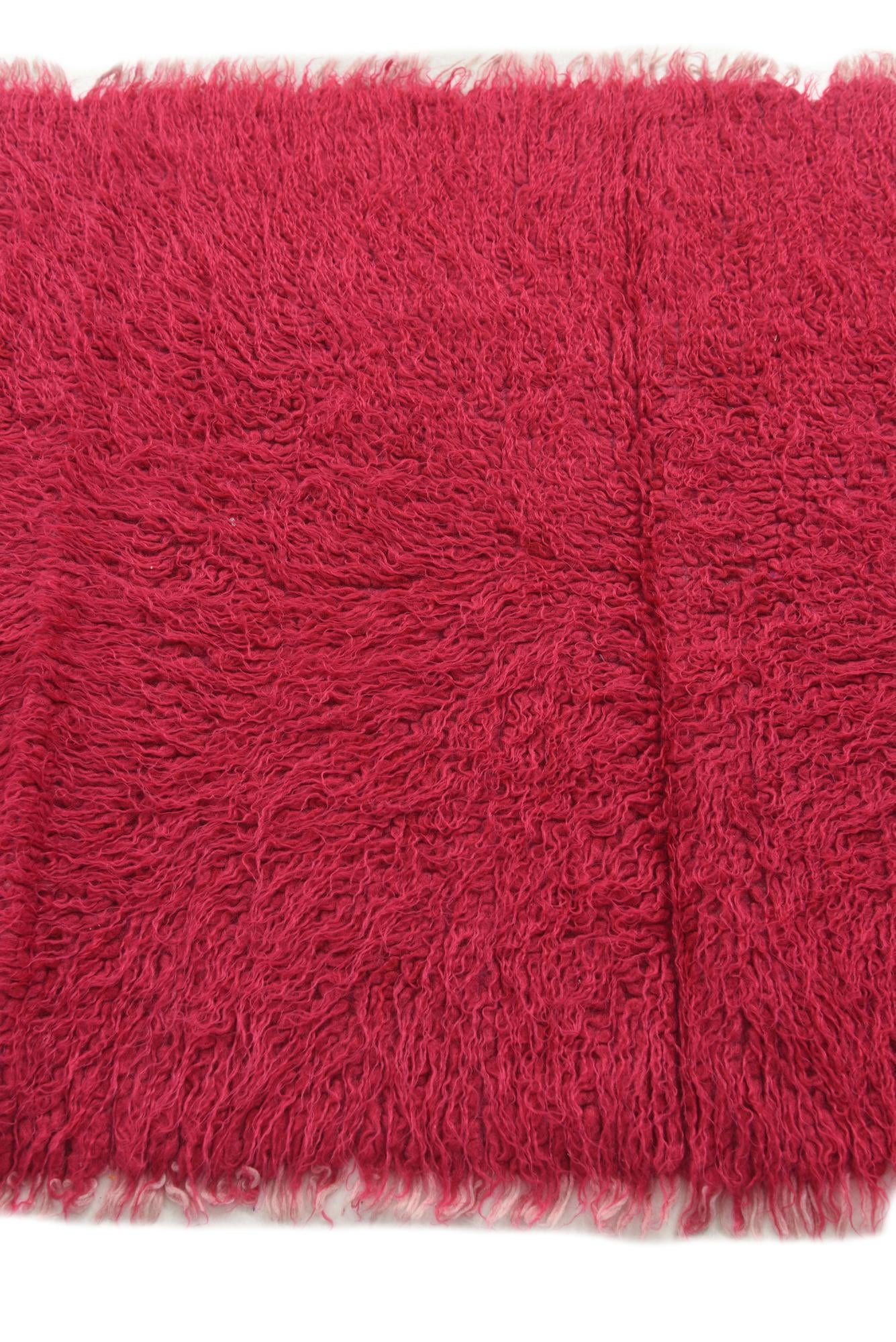 3' x 5' 8 Hand Knotted Moroccan Wool Runner Rug