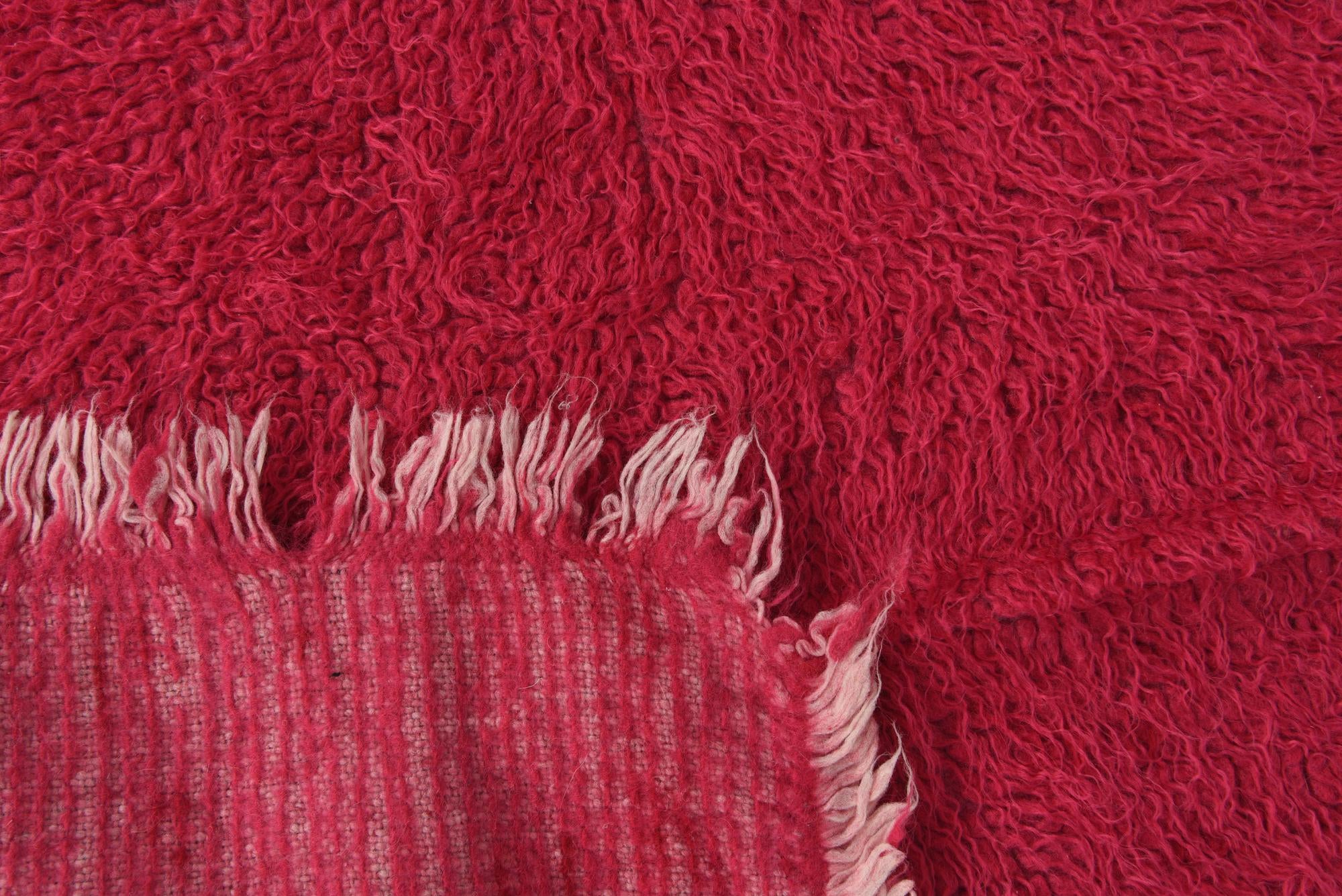 3' x 5' 8 Hand Knotted Moroccan Wool Runner Rug