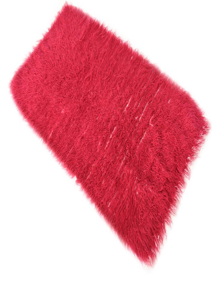 Detail image of 2' 3 x 4' 3 Hand Knotted Moroccan Wool Runner Rug