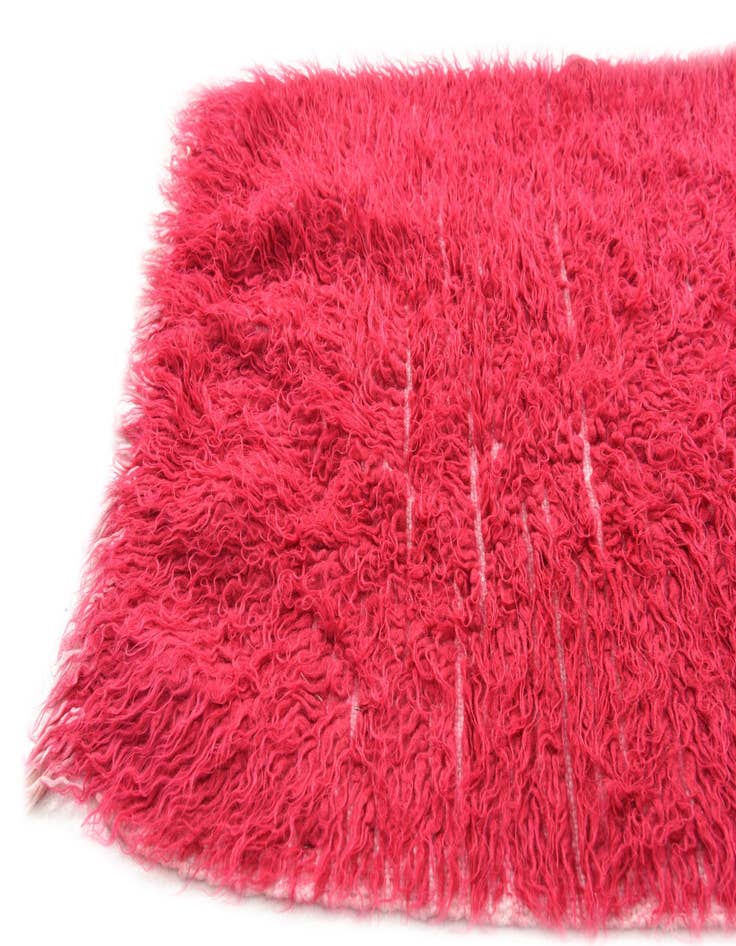 Detail image of 2' 3 x 4' 3 Hand Knotted Moroccan Wool Runner Rug
