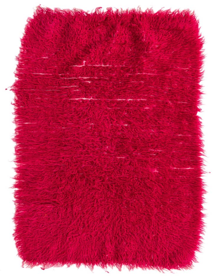 Detail image of 2' 3 x 4' 3 Hand Knotted Moroccan Wool Runner Rug
