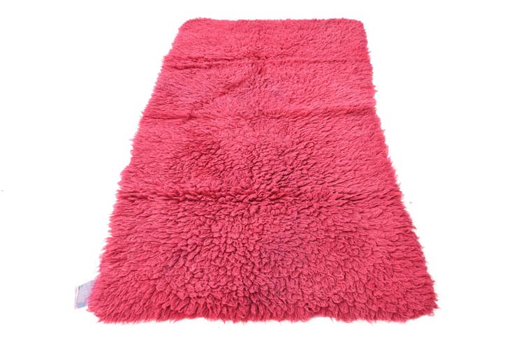 Detail image of 3' 1 x 6' Hand Knotted Moroccan Wool Runner Rug