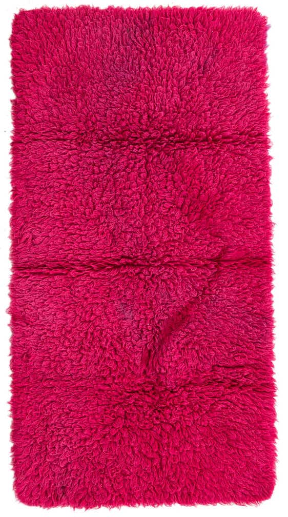 3' 1 x 6' Hand Knotted Moroccan Wool Runner Rug