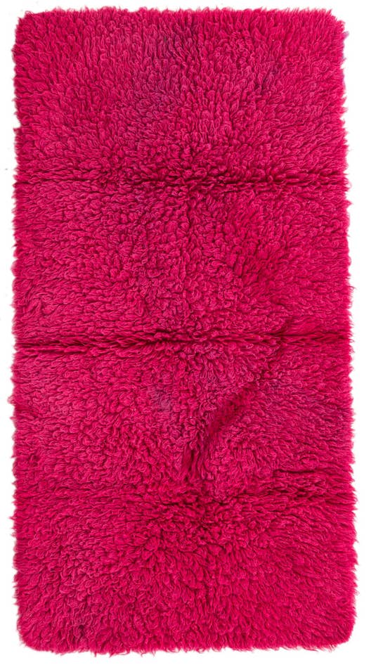 Detail image of 3' 1 x 6' Hand Knotted Moroccan Wool Runner Rug