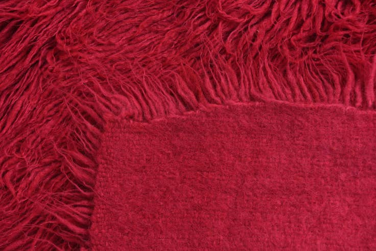 Detail image of 2' 3 x 5' 10 Hand Knotted Moroccan Wool Runner Rug