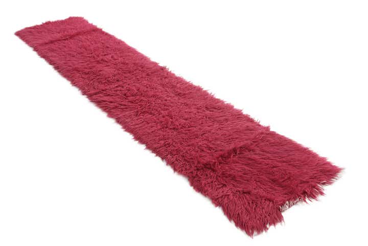 2' 5 x 11' 3 Hand Knotted Moroccan Wool Runner Rug
