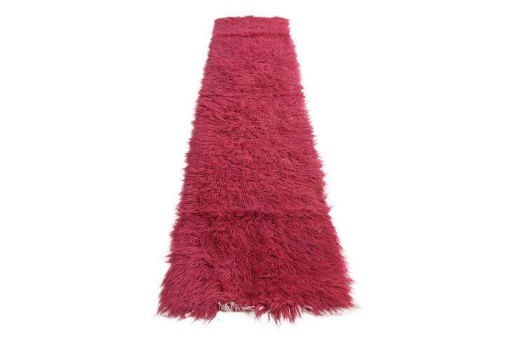Detail image of 2' 5 x 11' 3 Hand Knotted Moroccan Wool Runner Rug