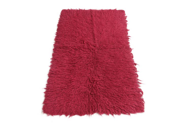 Detail image of 2' 3 x 4' 5 Hand Knotted Moroccan Wool Runner Rug