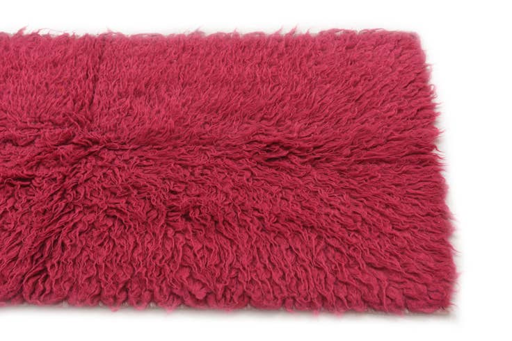 Detail image of 2' 3 x 4' 5 Hand Knotted Moroccan Wool Runner Rug